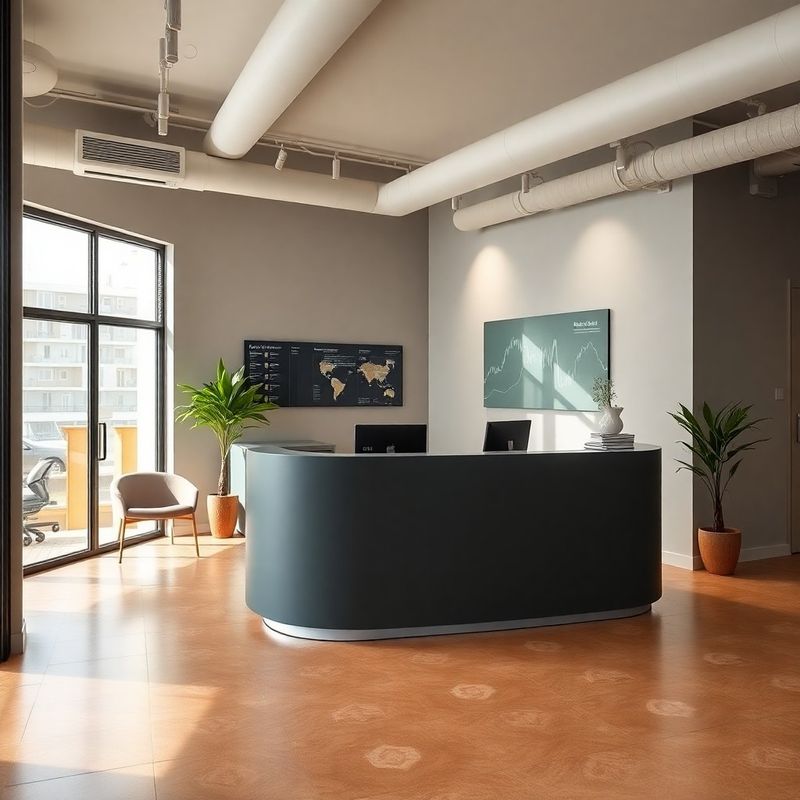 Recepción de la oficina de Nuevo Atelier en Bilbao